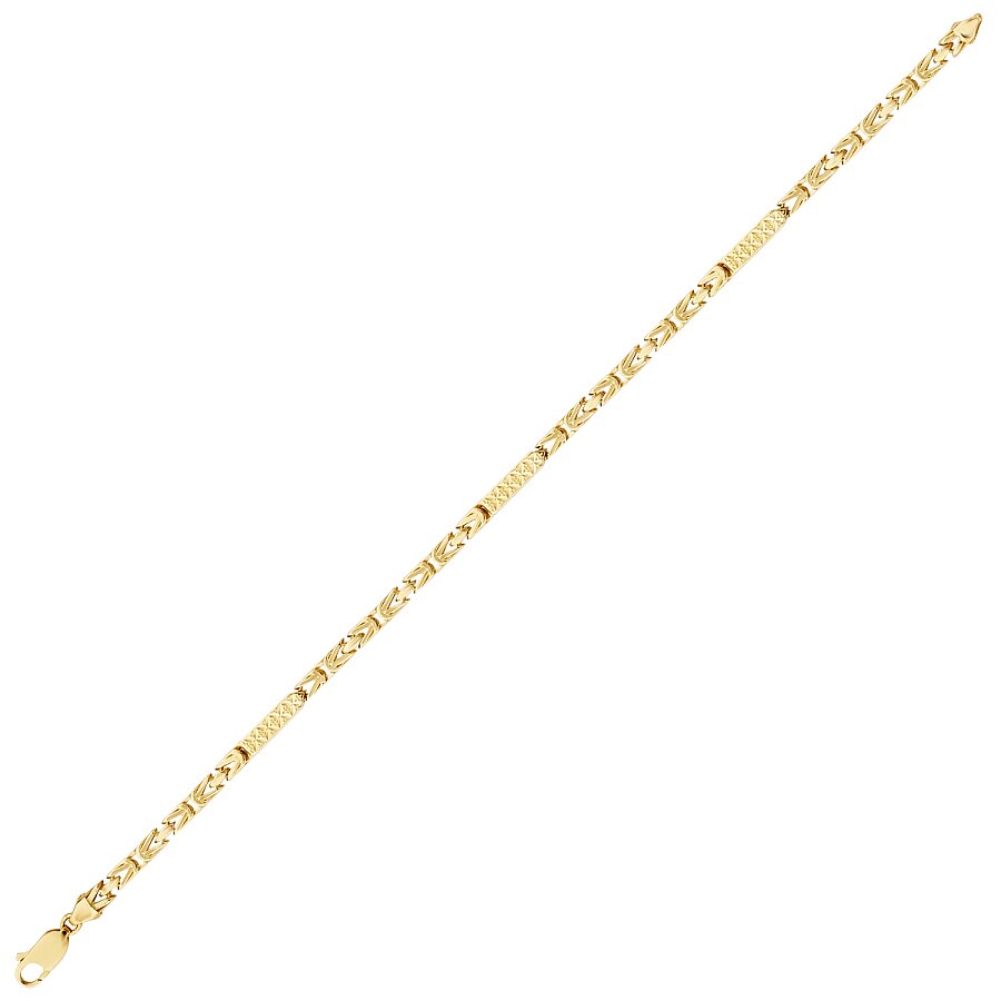 Königsketten-Herrenarmband aus Gold