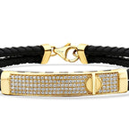 Herrenarmband mit Stein aus Gold