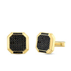 Herrenarmband mit schwarzen Steinen aus Gold