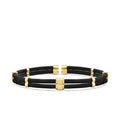 Detailreiches quadratisches Herrenarmband aus Gold