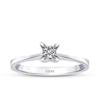 0.10 ct. Diamant Rund Solitär Verlobungsring