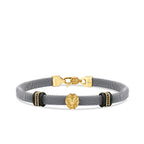 Löwen-Figur-Herrenarmband aus Gold