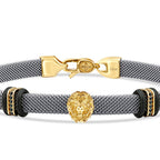 Löwen-Figur-Herrenarmband aus Gold