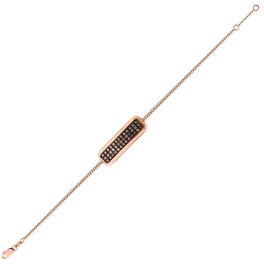 0,63 ct. Diamant Platten Armband