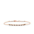 0,17 ct. Schwarz Stein Armreif