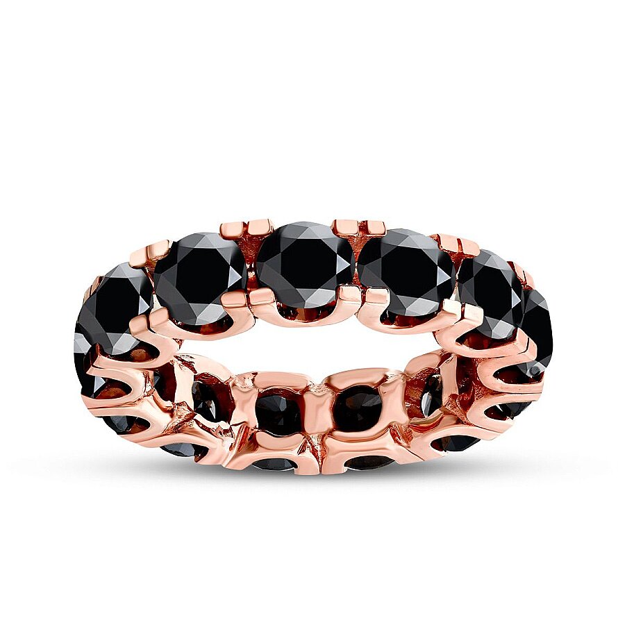 4,50 ct. Schwarz Stein Memoire-Ring
