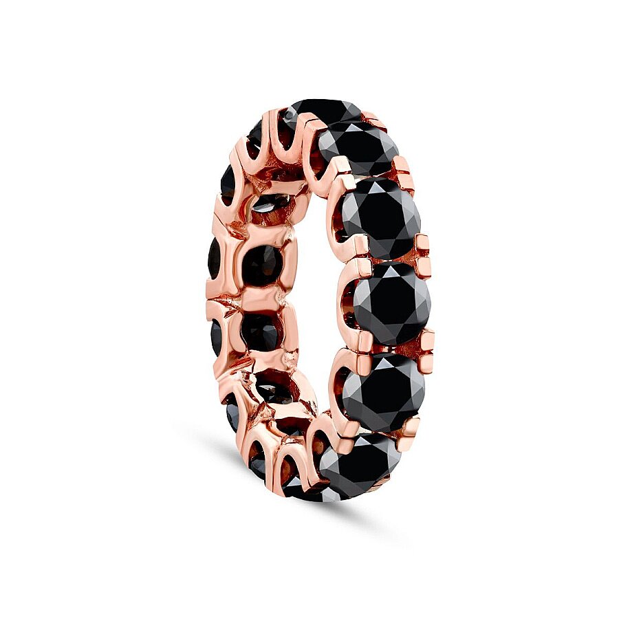 4,50 ct. Schwarz Stein Memoire-Ring