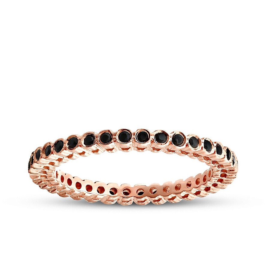 0,13 ct. Schwarz Stein Memoire-Ring