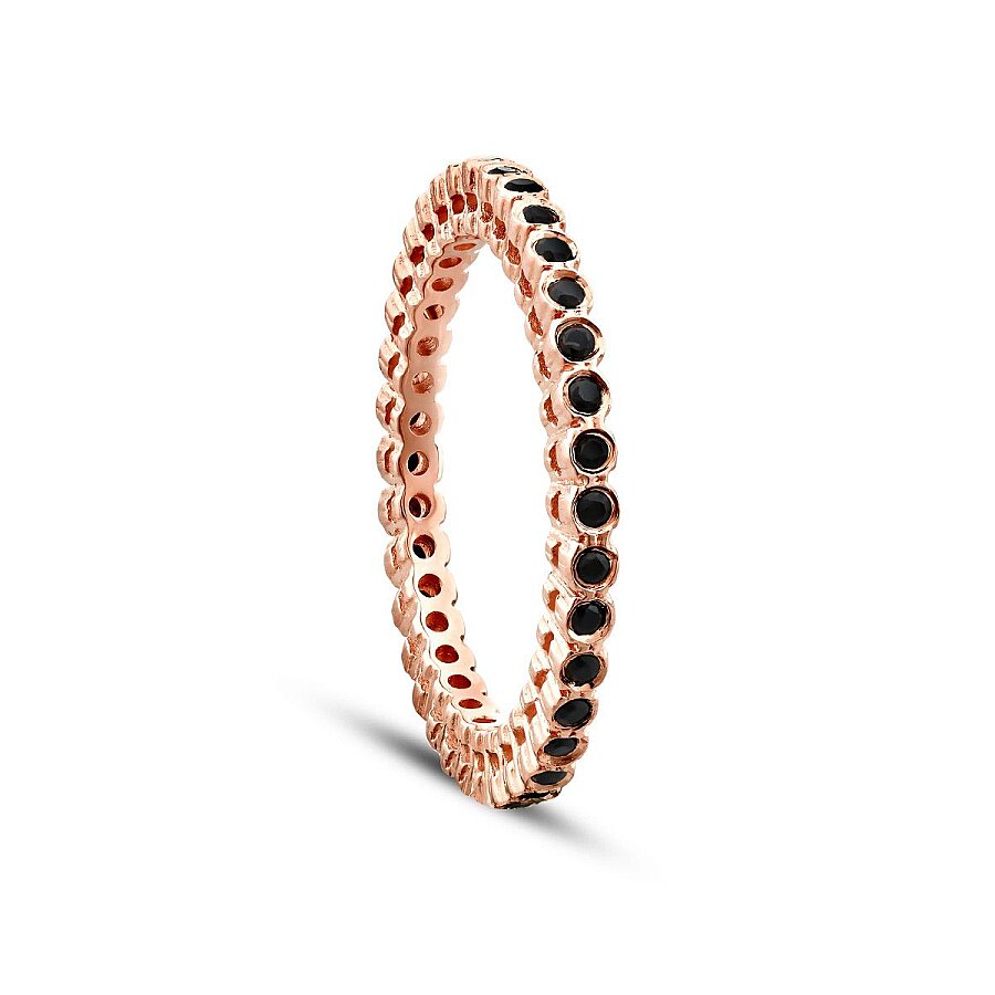 0,13 ct. Schwarz Stein Memoire-Ring