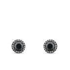 0,73 ct. Diamant Schwarz Stein Ohrringe