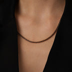 5,71 ct. Schwarz Stein Tennis Collier
