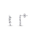 0.06 ct. Diamant Rund Stein Ohrringe