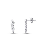 0.06 ct. Diamant Rund Stein Ohrringe