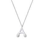 0,04 ct. Diamant Halskette Buchstabe A