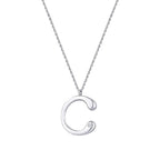 0,02 ct. Diamant Halskette Buchstabe C