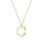 0,02 ct. Diamant Halskette Buchstabe C