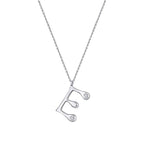 0,04 ct. Diamant Halskette Buchstabe E