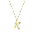 0,04 ct. Diamant Halskette Buchstabe K