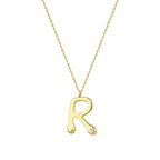0,02 ct. Diamant Halskette Buchstabe R