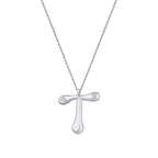 0,04 ct. Diamant Halskette Buchstabe T