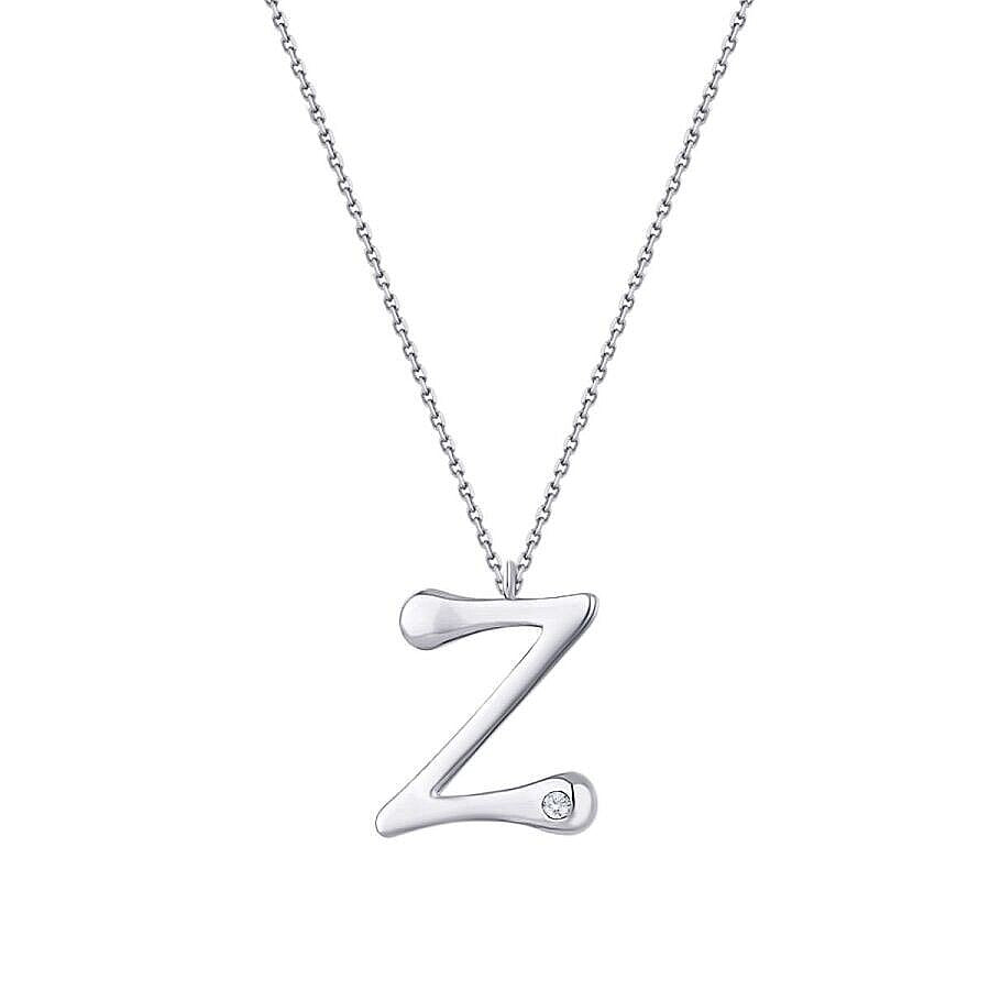 0,02 ct. Diamant Halskette Buchstabe Z