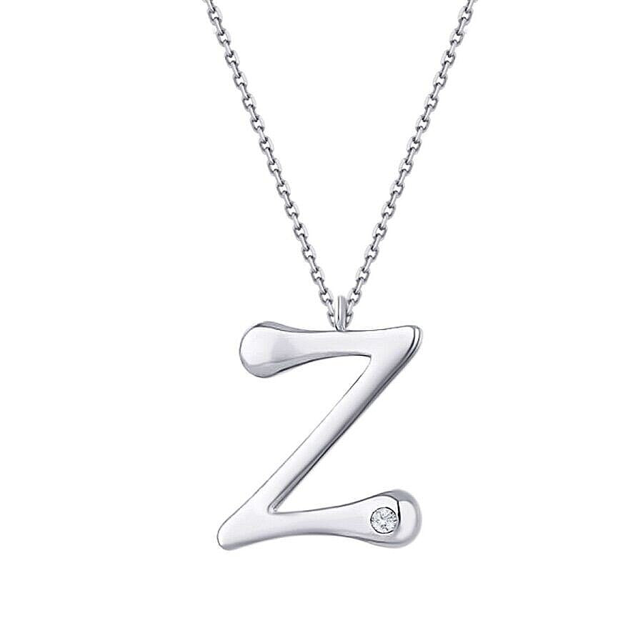 0,02 ct. Diamant Halskette Buchstabe Z
