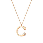 0,02 ct. Diamant Halskette Buchstabe C