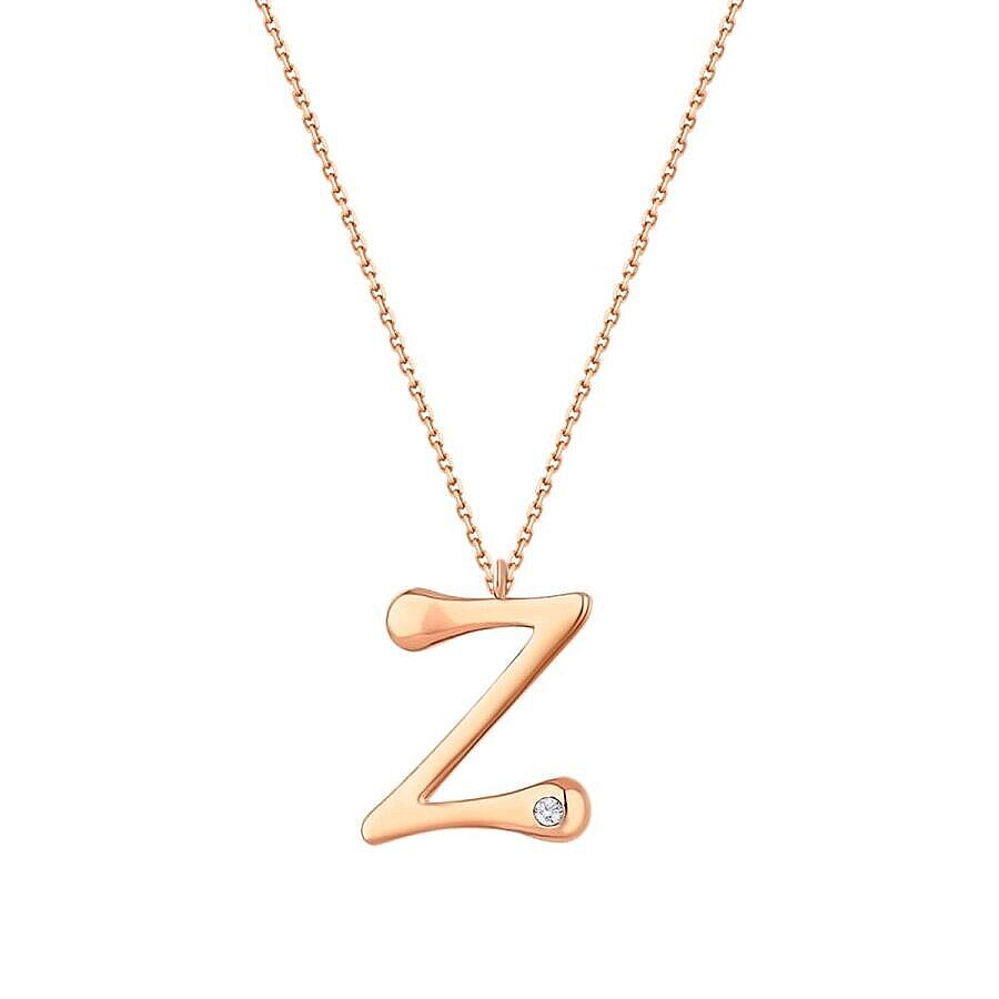 0,02 ct. Diamant Halskette Buchstabe Z