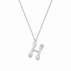 0,04 ct. Diamant Halskette Buchstabe H