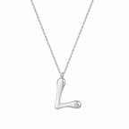 0,02 ct. Diamant Halskette Buchstabe L