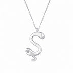 0,02 ct. Diamant Halskette Buchstabe S