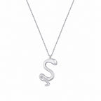 0,02 ct. Diamant Halskette Buchstabe S