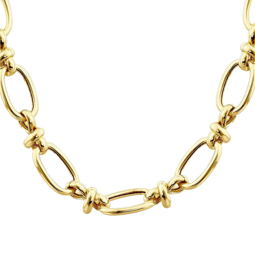Hohl-Kette aus Gold
