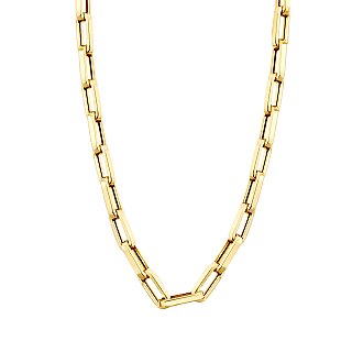 Gold Paperclip Chain Necklace