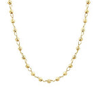 Gold Ball Bead Pendant Necklace