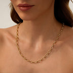 Hohl-Kette aus Gold