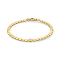 Würfel-Armband mit Steinen aus Gold