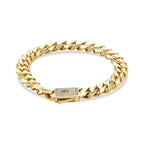 Gourmetarmband mit Steinen aus Gold