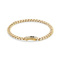 Gold Gourmetarmband mit Steinen