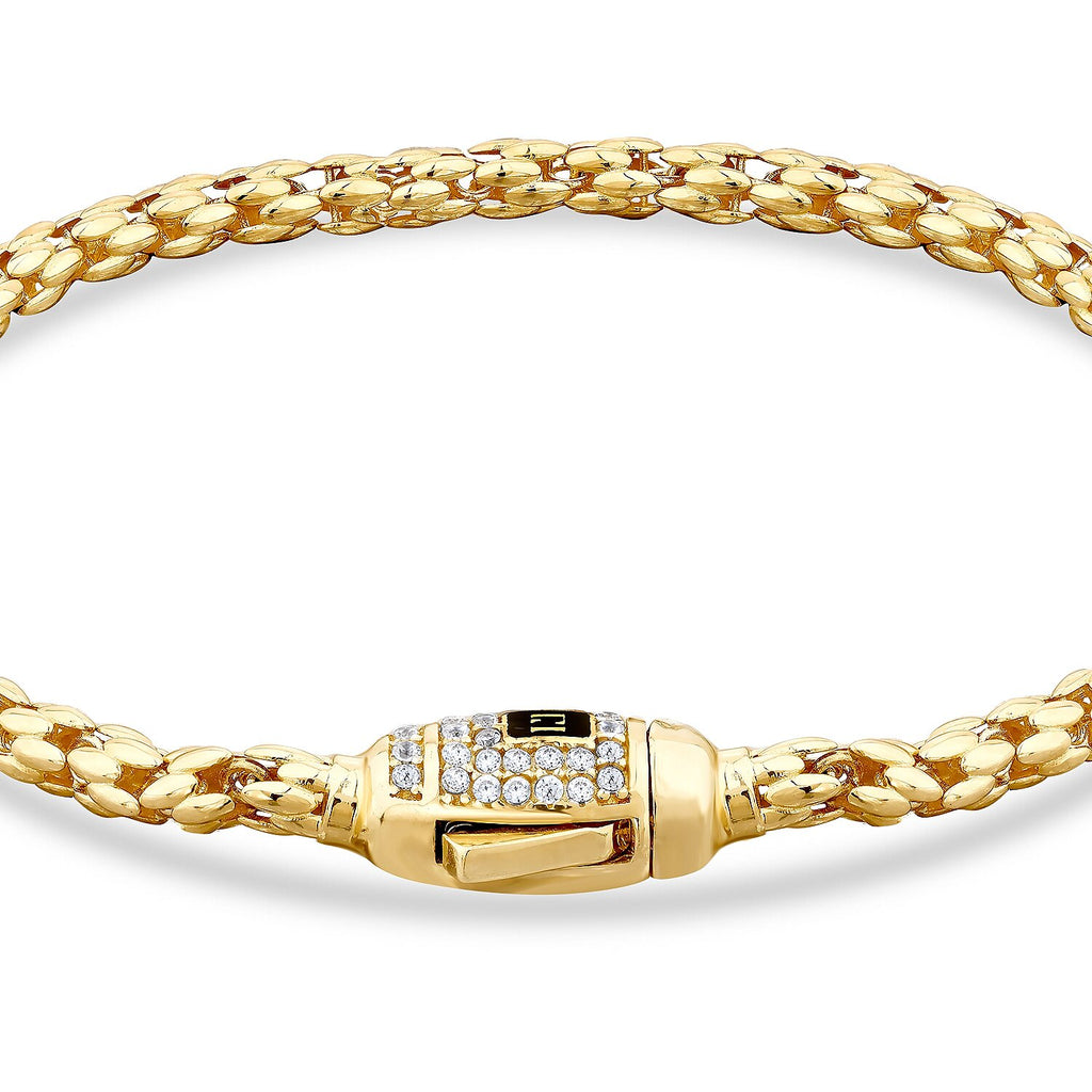 Design-Armband aus Gold