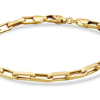 Paperclip-Armband aus Gold