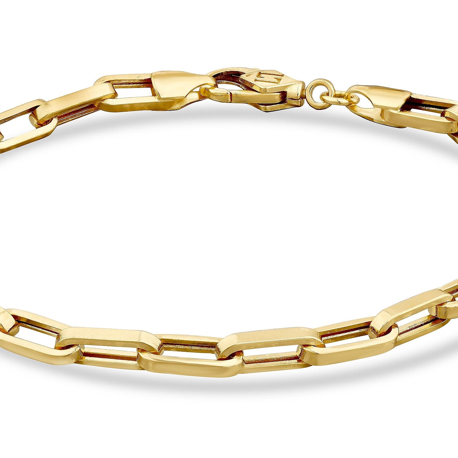 Paperclip-Armband aus Gold