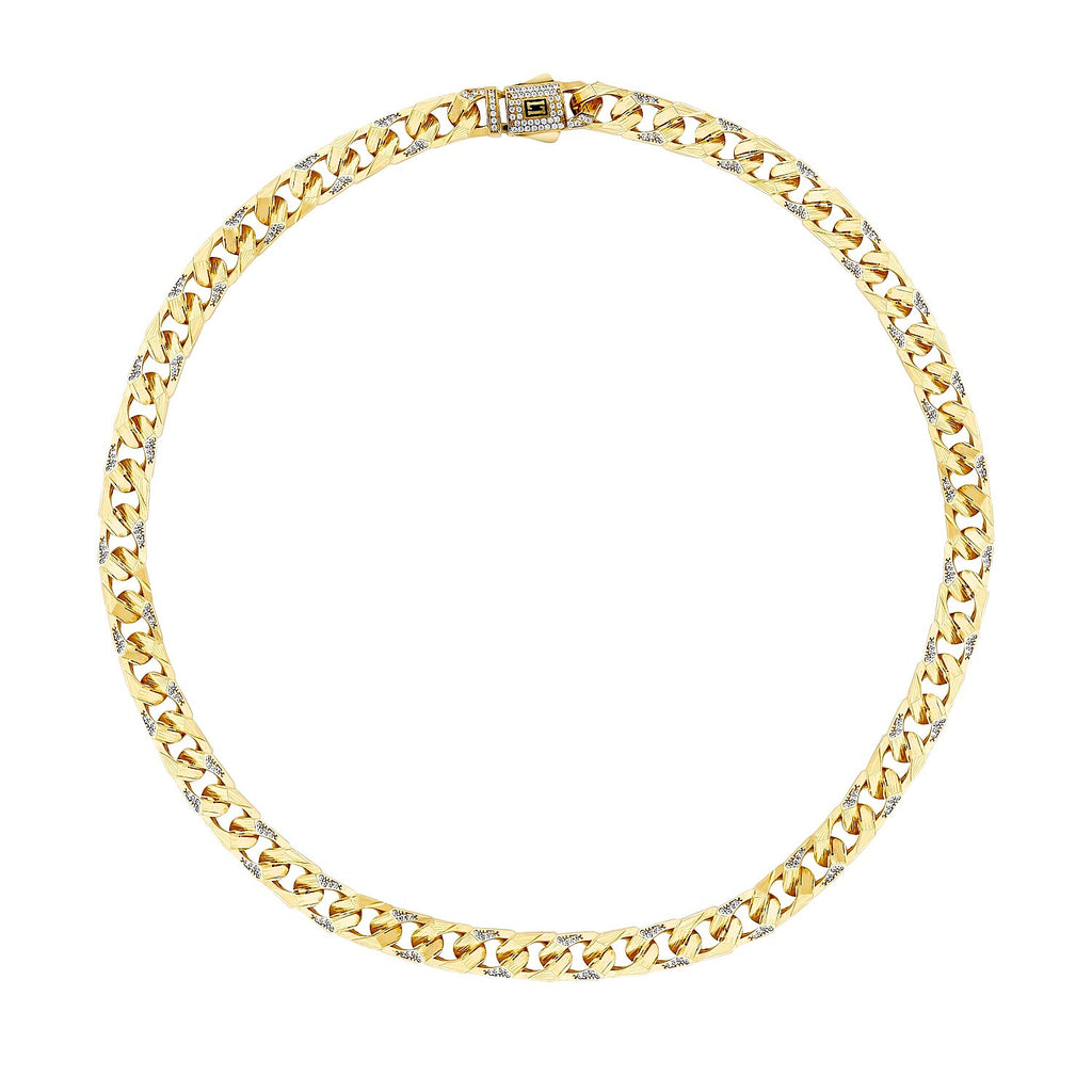 Gourmetarmband mit Steinen aus Gold
