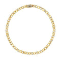 Gourmetarmband mit Steinen aus Gold
