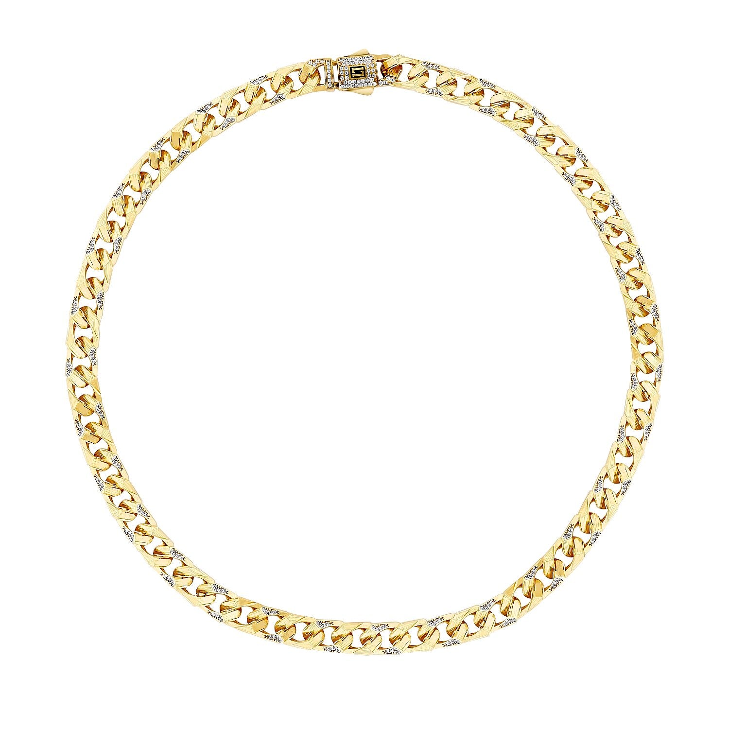 Gourmetarmband mit Steinen aus Gold