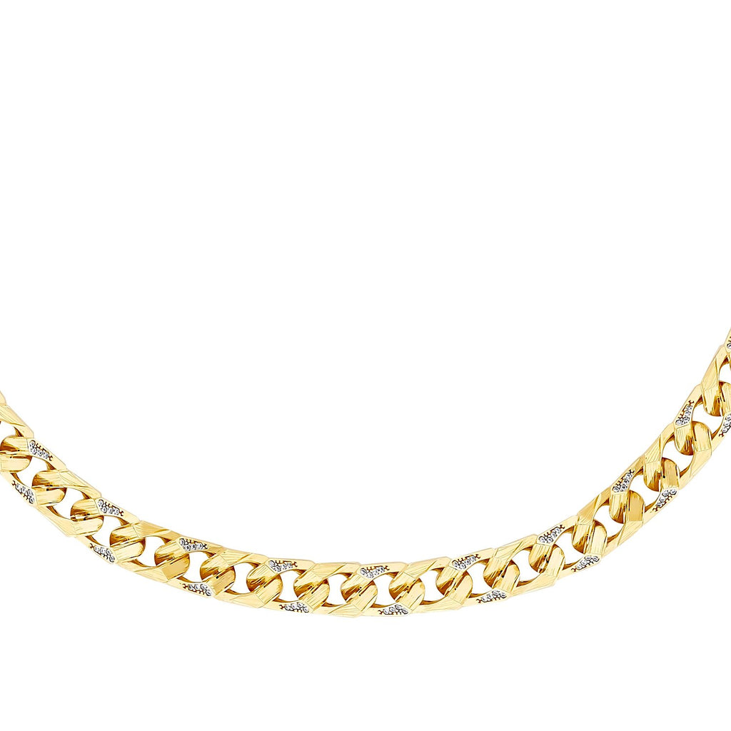 Gourmetarmband mit Steinen aus Gold