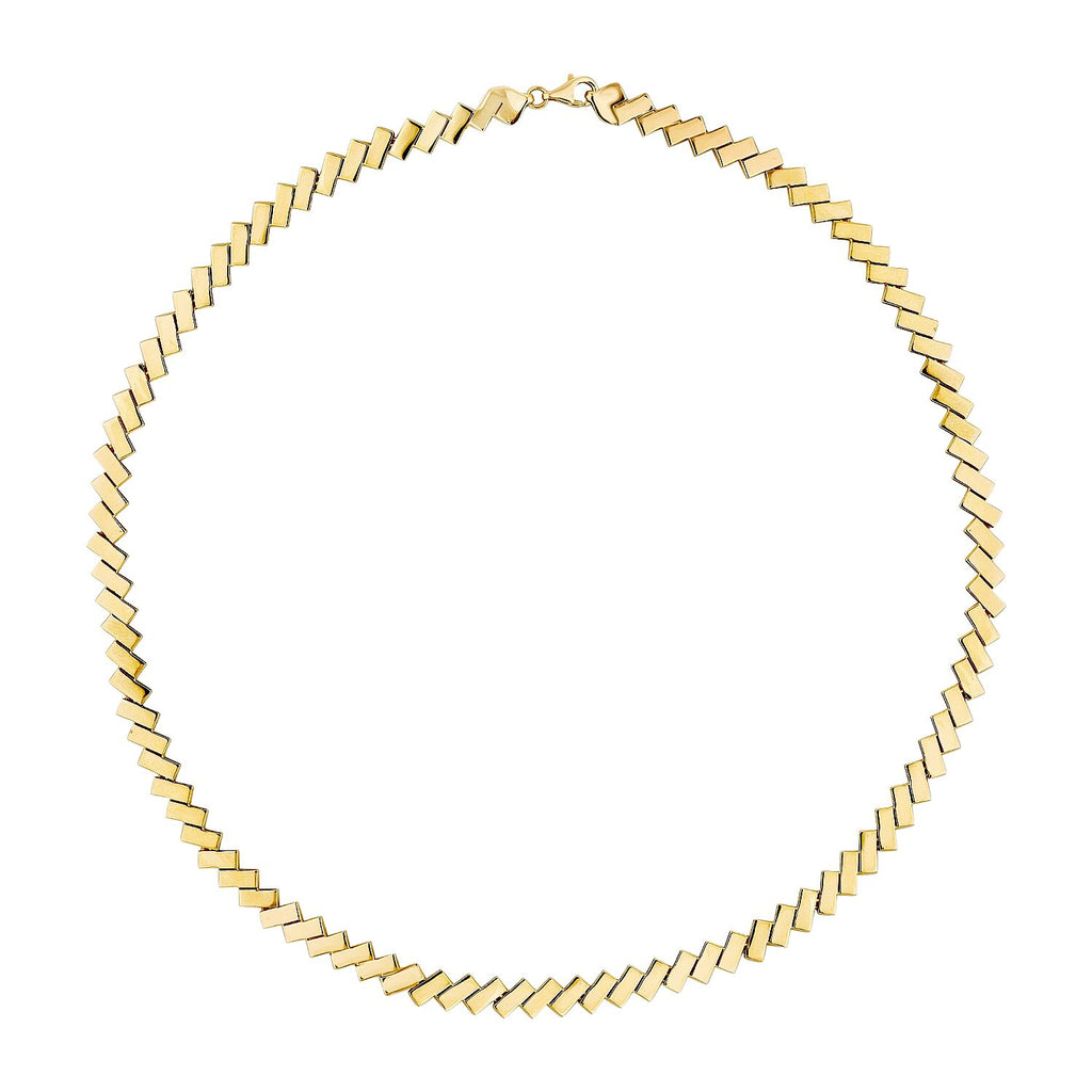 Light-Path-Collier aus Gold