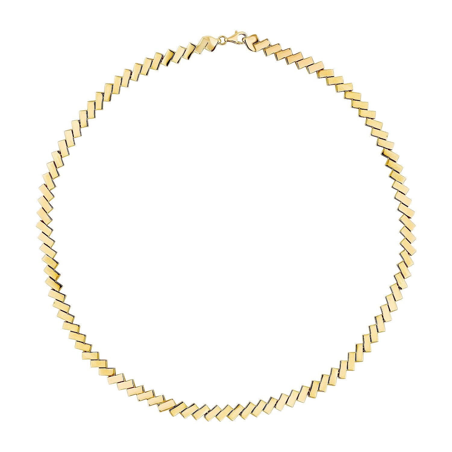 Light-Path-Collier aus Gold
