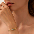 Design-Armband aus Gold