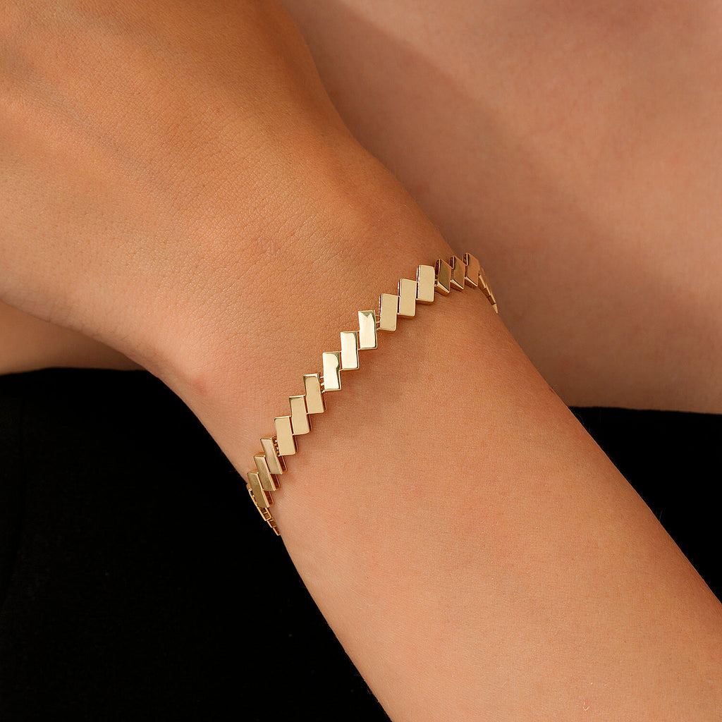 Light-Path-Armband aus Gold